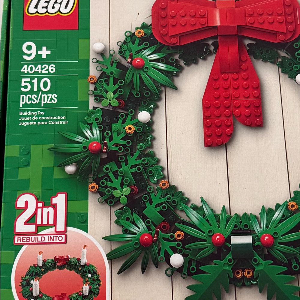 LEGO Christmas Wreath 2 in 1 510 pieces New with Tags Set - Picture 2 of 4
